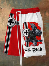 Herren 88 Flak bedruckte Freizeit shorts zartstils